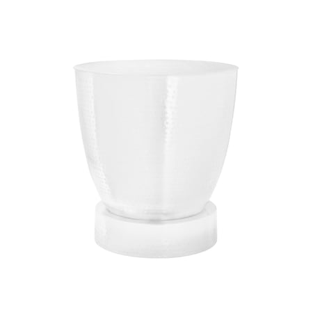 Monarch Specialties Accent Table, Drum, Side, End, Nightstand, Lamp, Living Room, Bedroom, White Metal, Contemporary I 3921